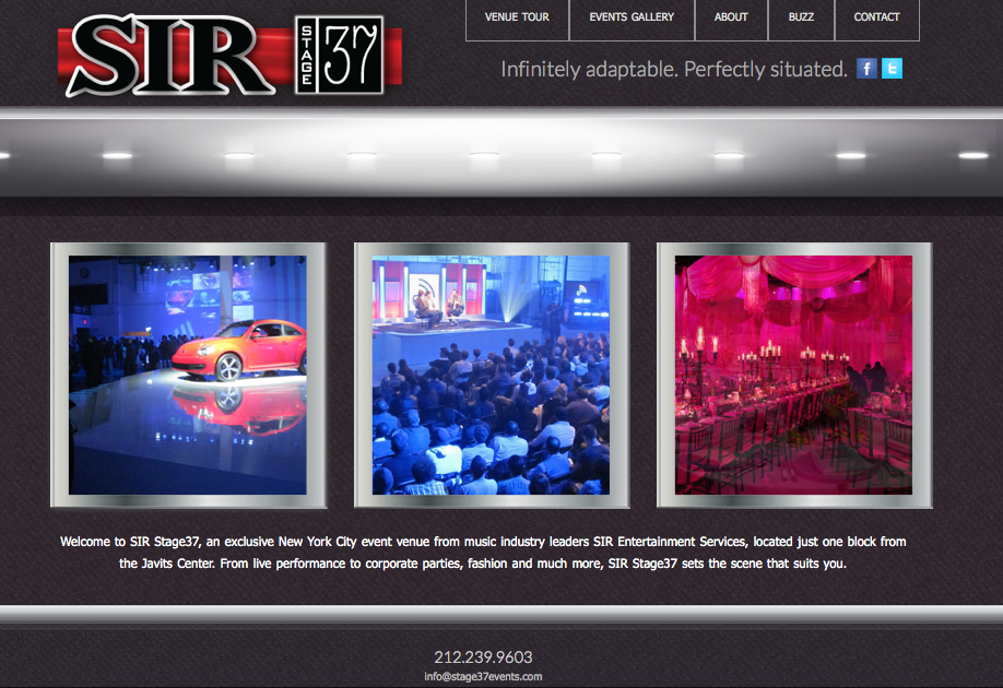A new site for www.stage37events.com